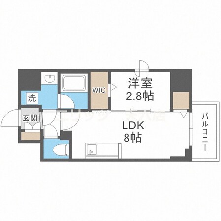 シーズンフラッツ梅田NORTHの物件間取画像